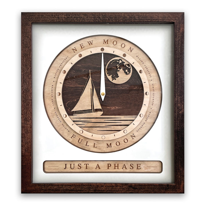 Sail Boat Moon Phase Clock