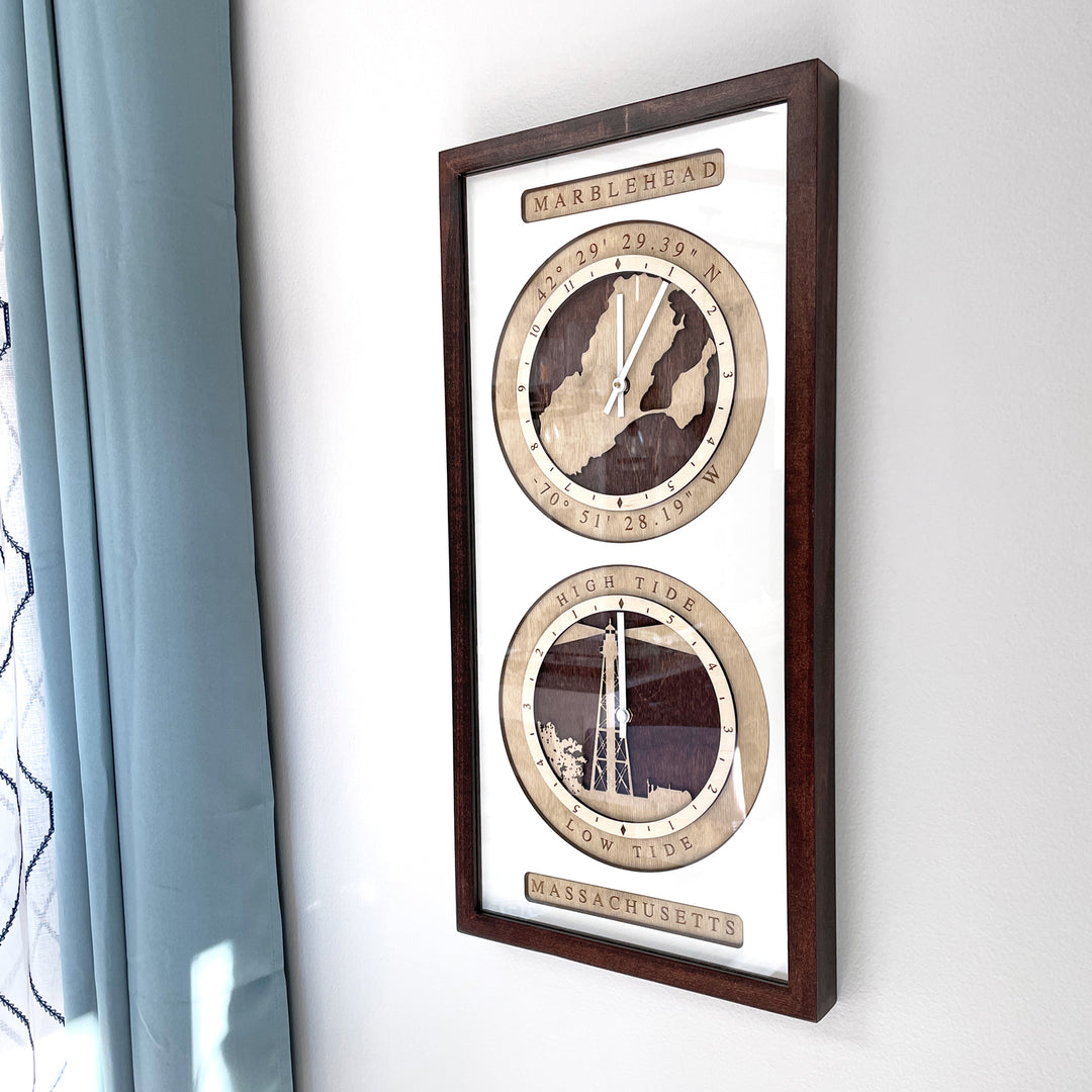 Marblehead MA Custom Time and Tide Clock
